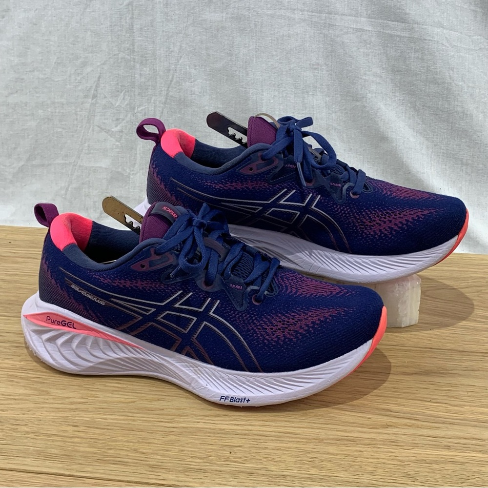 Asics Gel Cumulus 25 Deep Ocean Lilac Running Shoes Women’s Size 8.5 - Picture 2 of 9